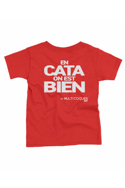 Child - T-Shirt - Red - White